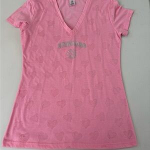 NFL Steelers Pink Heart Tee